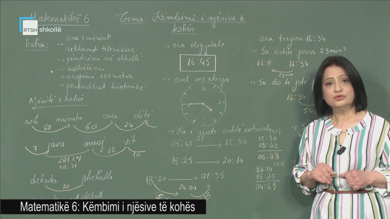 Matematikë 6 - Këmbimi i njësive të kohës