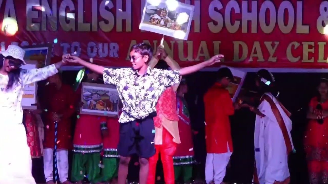 India Cultural mix Song 5th std Annual day 2025-2026 Aditya English high school and jr college.