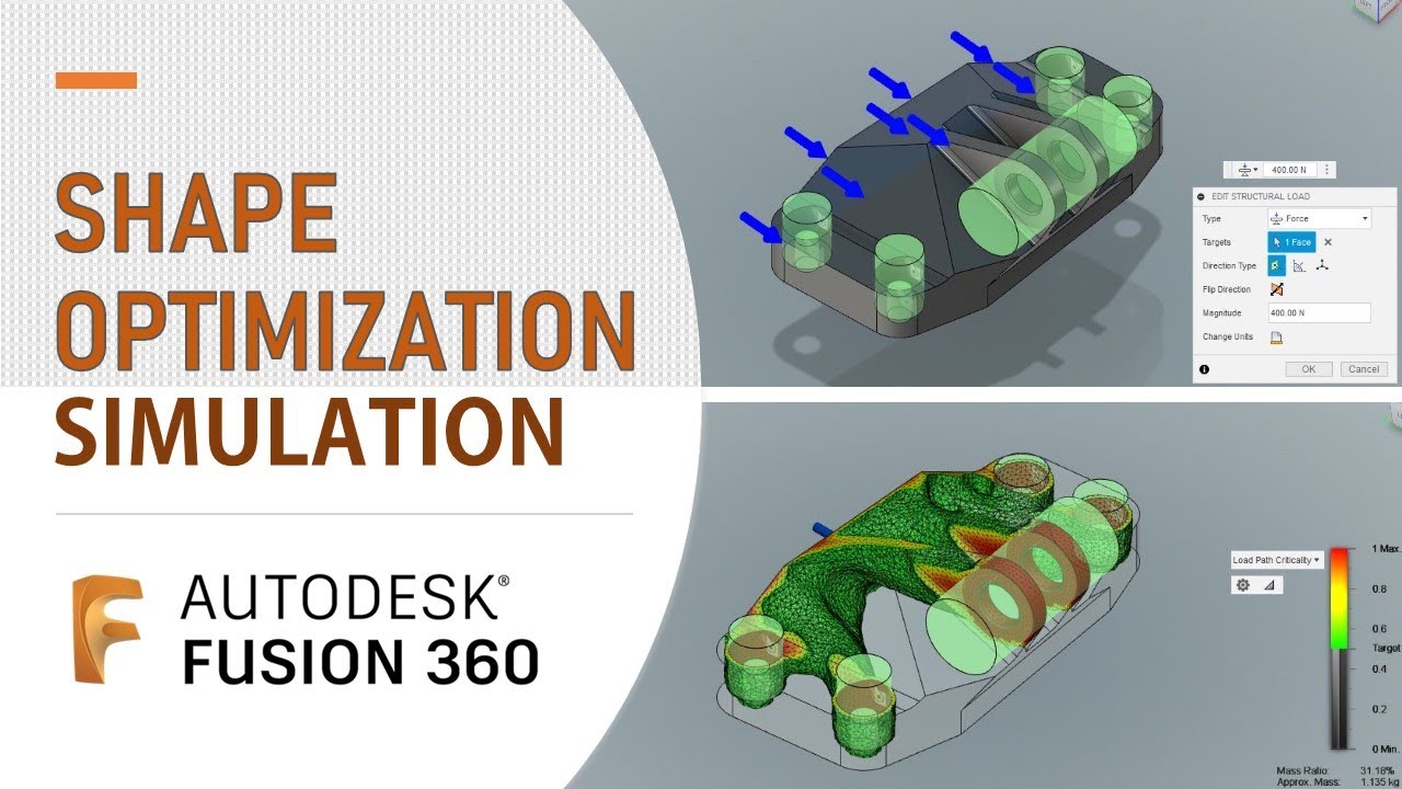 Fusion 360 - Tutorial - Strategy for Shape Optimization Simulation