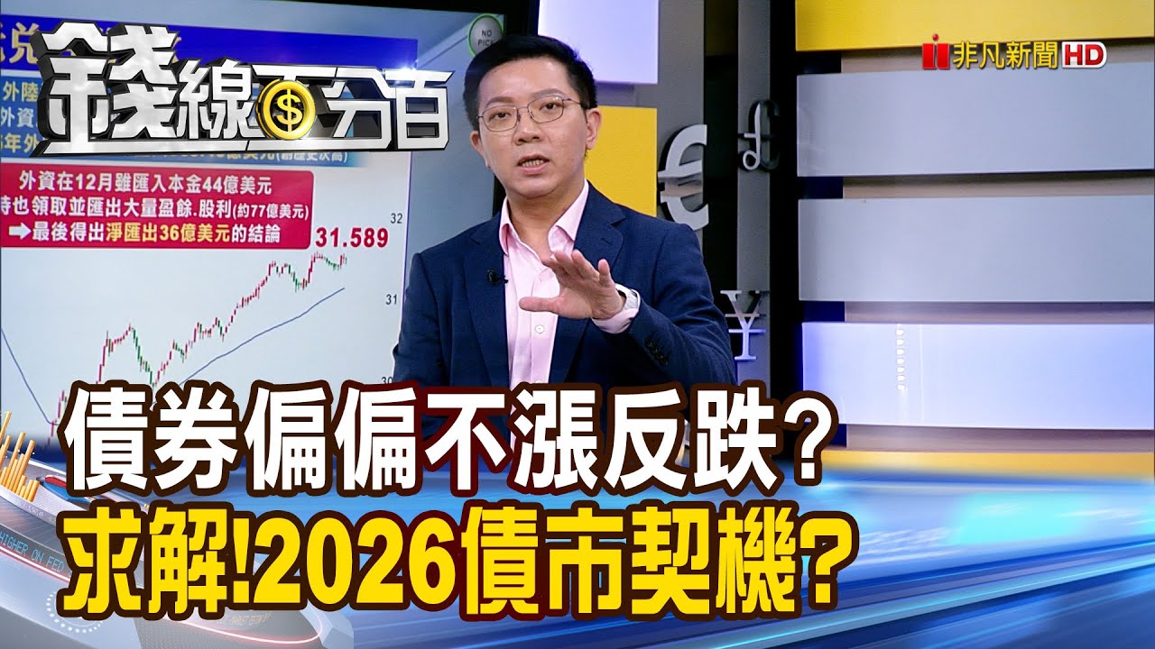 《債券偏偏不漲反跌? 求解!2026債市契機?》【錢線百分百】20260107-10│非凡財經新聞│