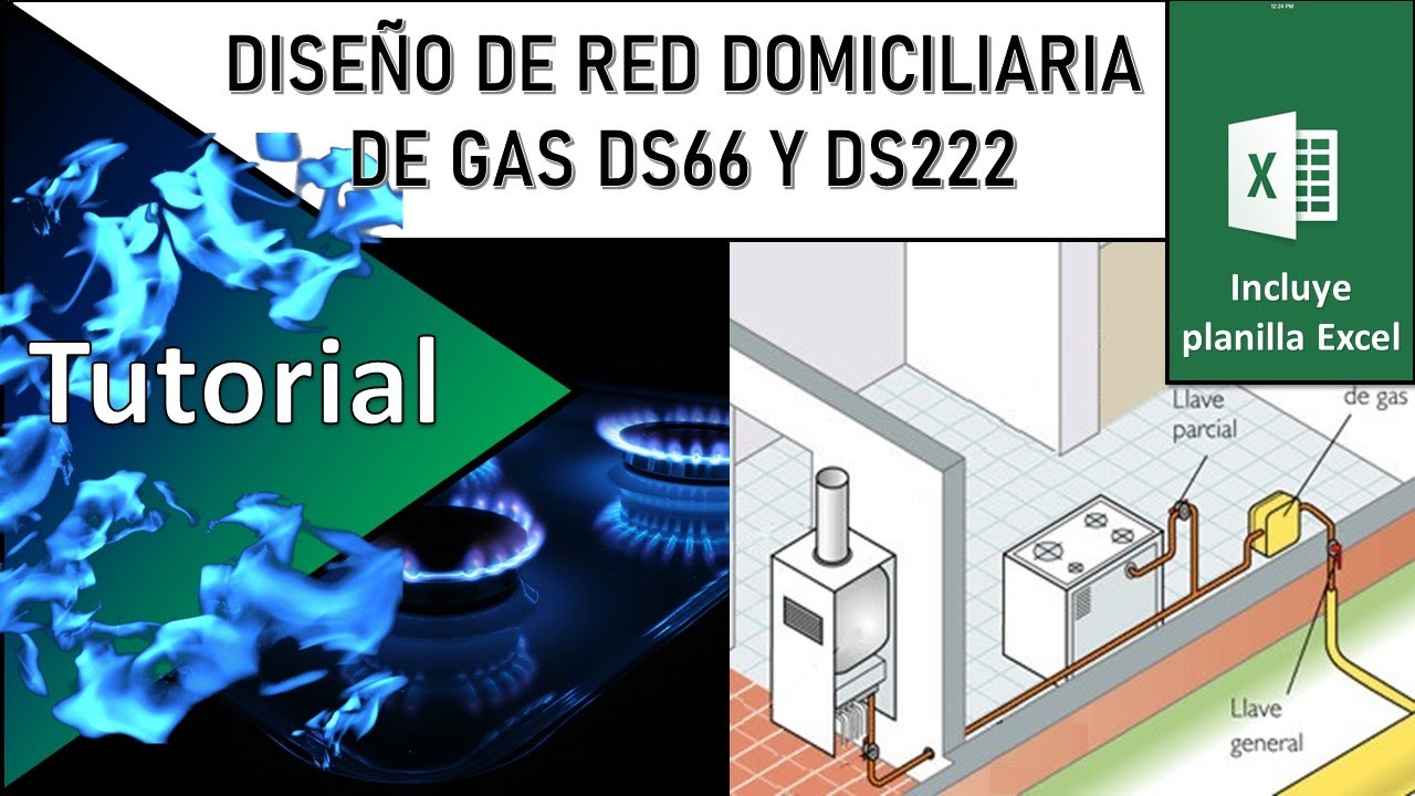 🔥Diseño de red domiciliario de gas DS66 (DS222, actualmente no aplica)_ Ver descripción🔥