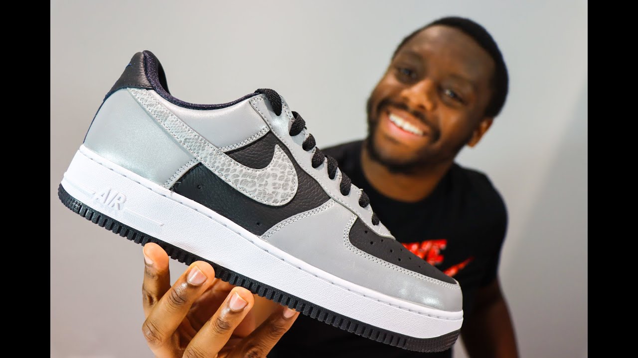 Nike Air Force 1 3M Snake On Feet Sneaker Review QuickSchopes 156 - Schopes DJ6033 001 Unboxing