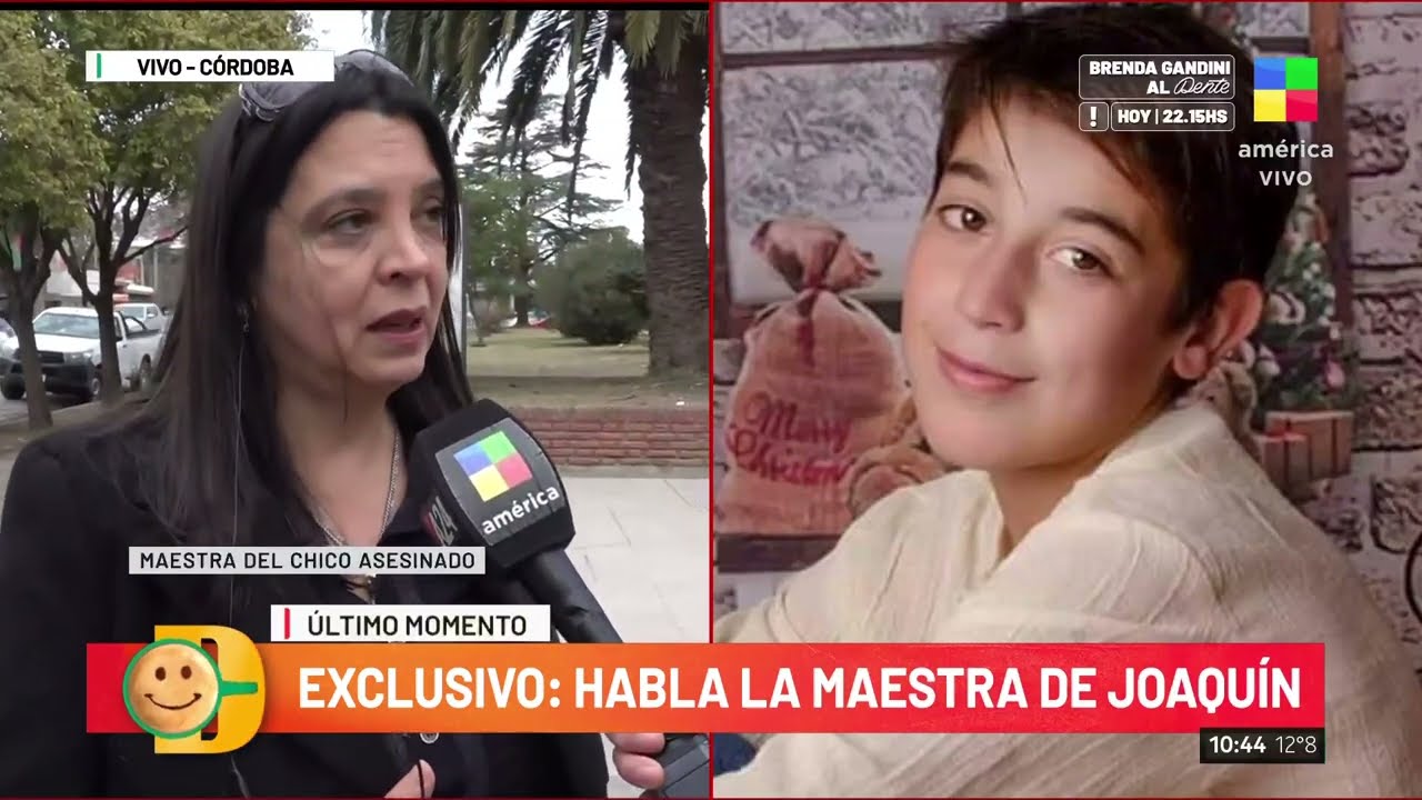 Habla la maestra de Joaquín Sperani: 