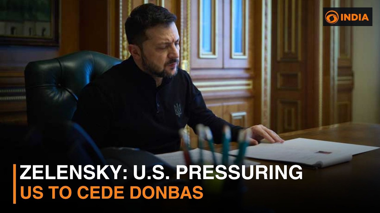 Зеленский: США оказывают на нас давление, чтобы мы уступили Донбасс | DD India Live | 18:00 IST