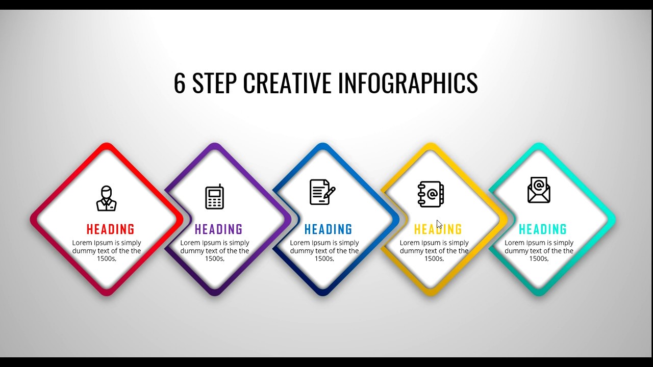 PowerPoint Tutorial, Awesome, Interactive, Process, Step, Timeline, Business Infographics,Training