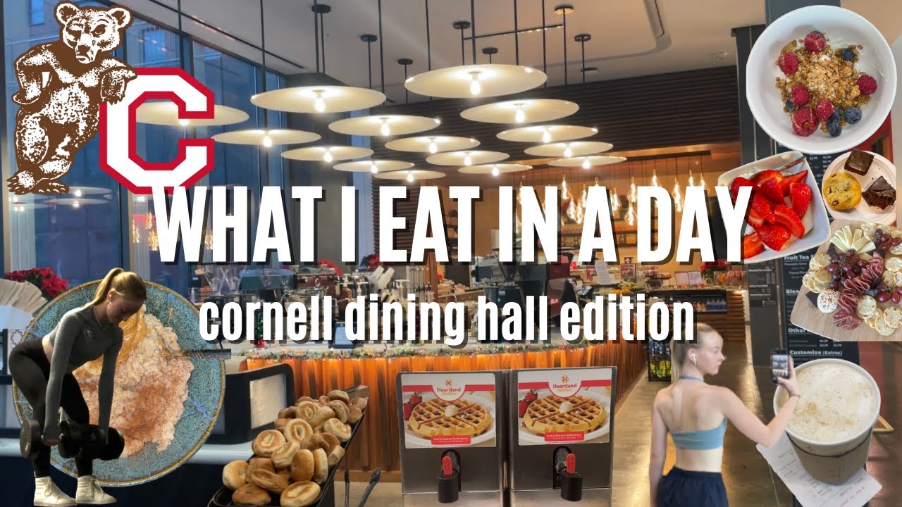 WHAT I EAT IN A DAY AT CORNELL | finals edition... college student #wieiad