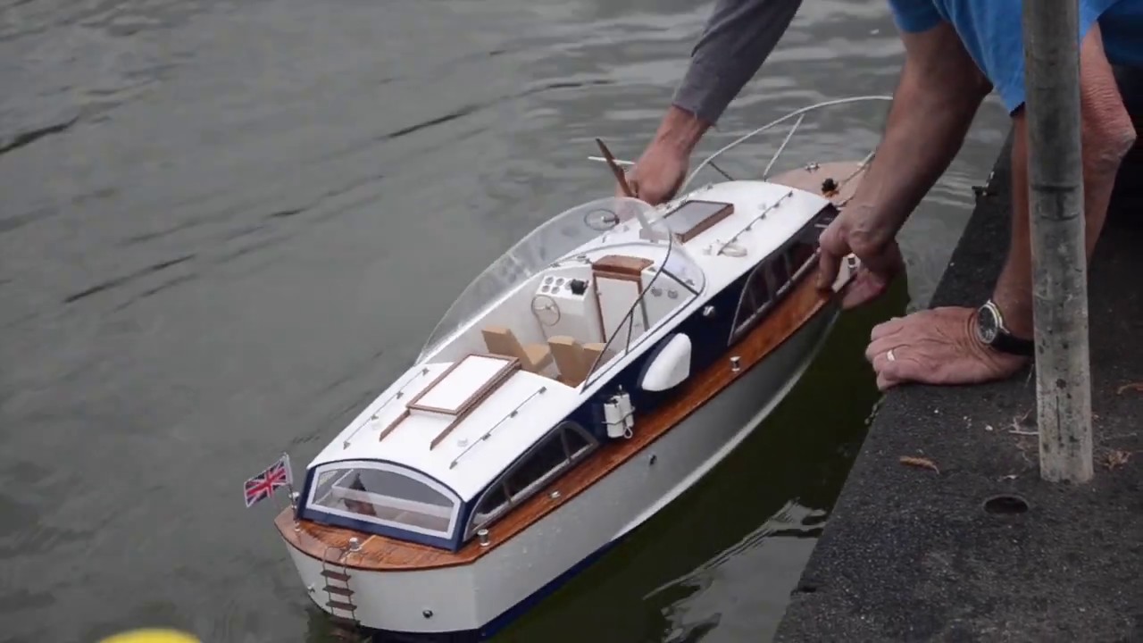 Fairey Huntsman RC boat hand built