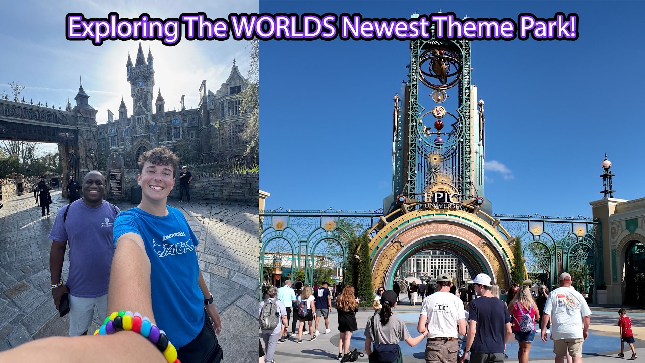 Exploring The WORLDS NEWEST Theme Park! - First Time At Epic Universe VLOG