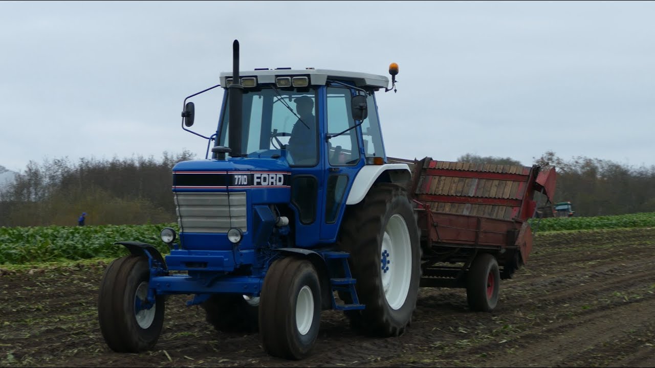 FORD 7710 Pulling A Small Beet Cart