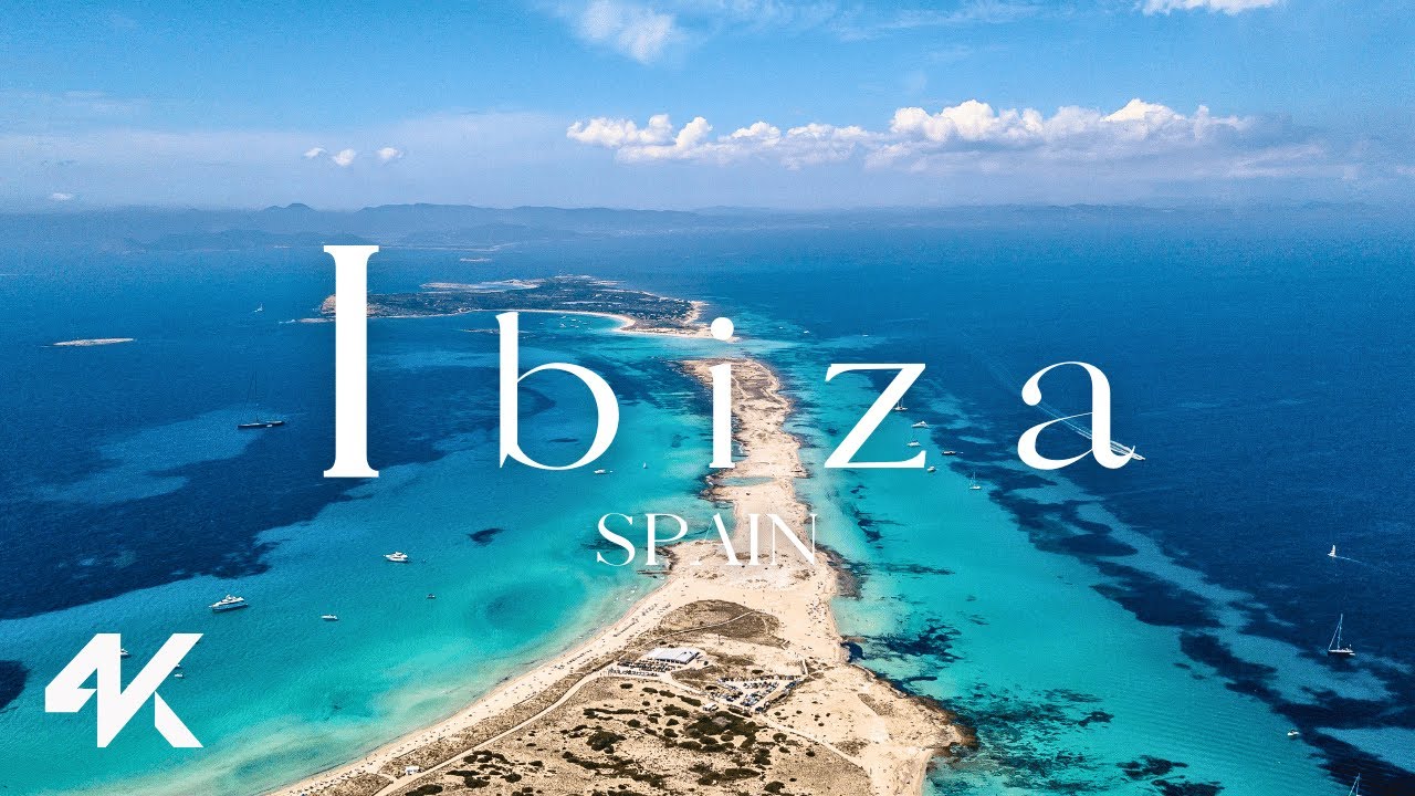 Ibiza Aerial View Tour 4k Drone - (Ibiza, Balearic Islands, Sant Antoni de Portmany) Spain 🇪🇸