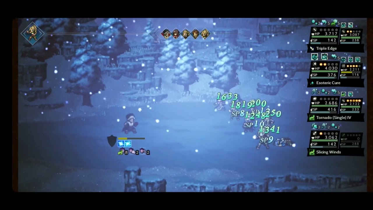 Octopath CotC (global): Lvl 100 Flamesgrace NPC Clear