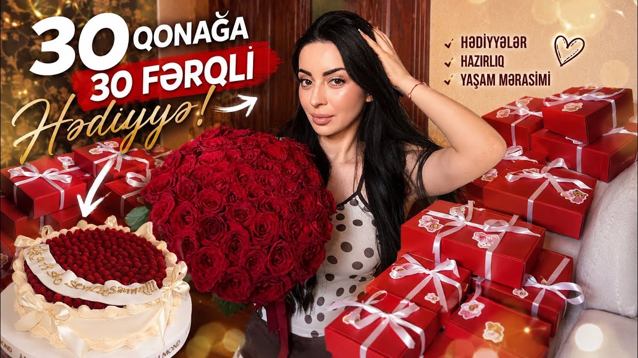 30 HƏDİYYƏ QONAĞLARA 🌹 Nişana hazırlığ ❤️ UZUN VLOG 🫶 Ayka 14