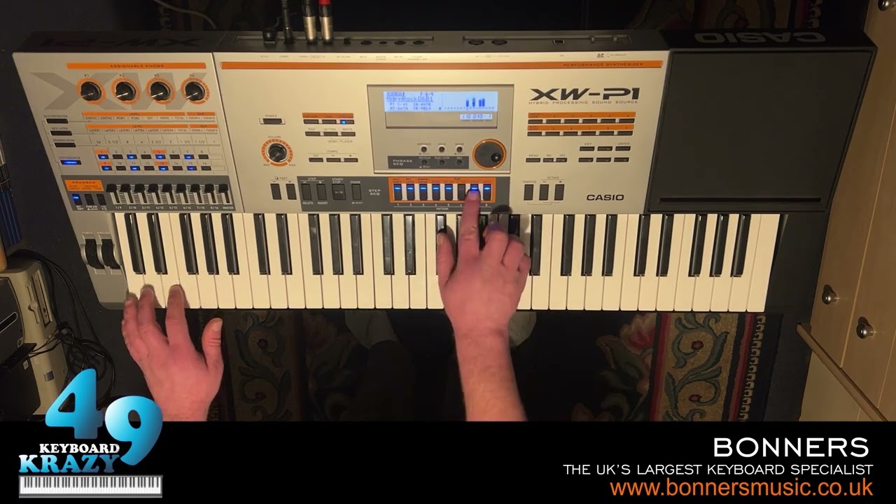 Casio XW-P1 Performance Synthesizer - 100 Step Sequencer Patterns Part 3/3