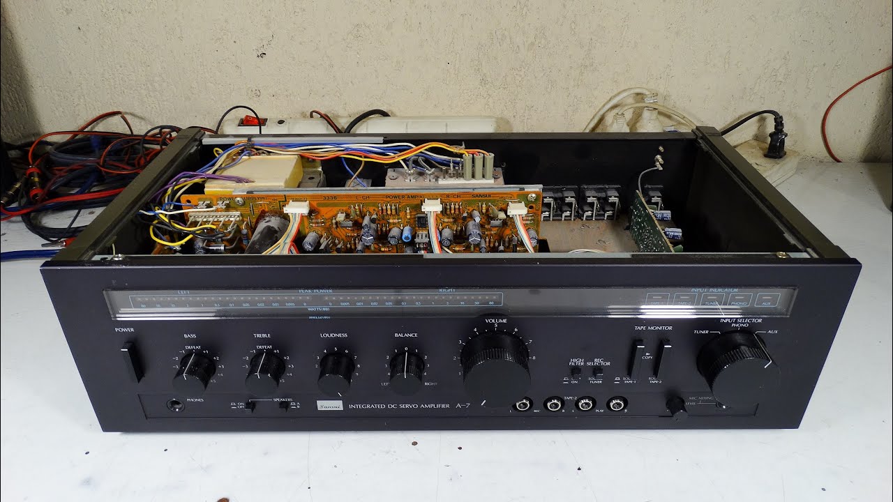 AMPLIFICADOR INTEGRADO SANSUI A-7 JAPAN 1980 RESTAURACION P1