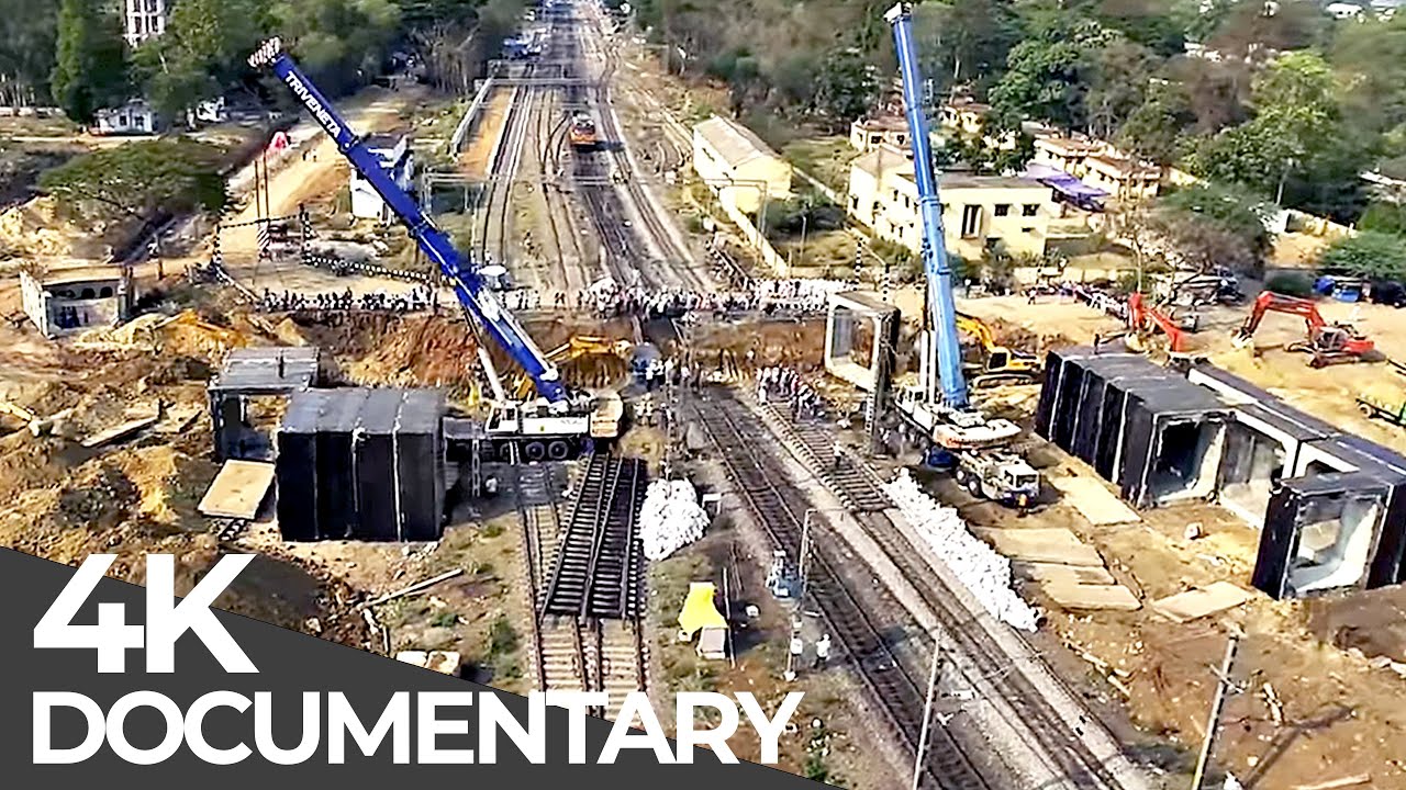 Giant Railway Underpass in 5 Hours! | Giant Pop-Up Constructions - India | Free Documentary