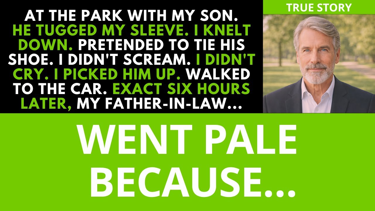 My son said, dad, don't react. just look at my ankle. i looked down, and my blood ran cold...