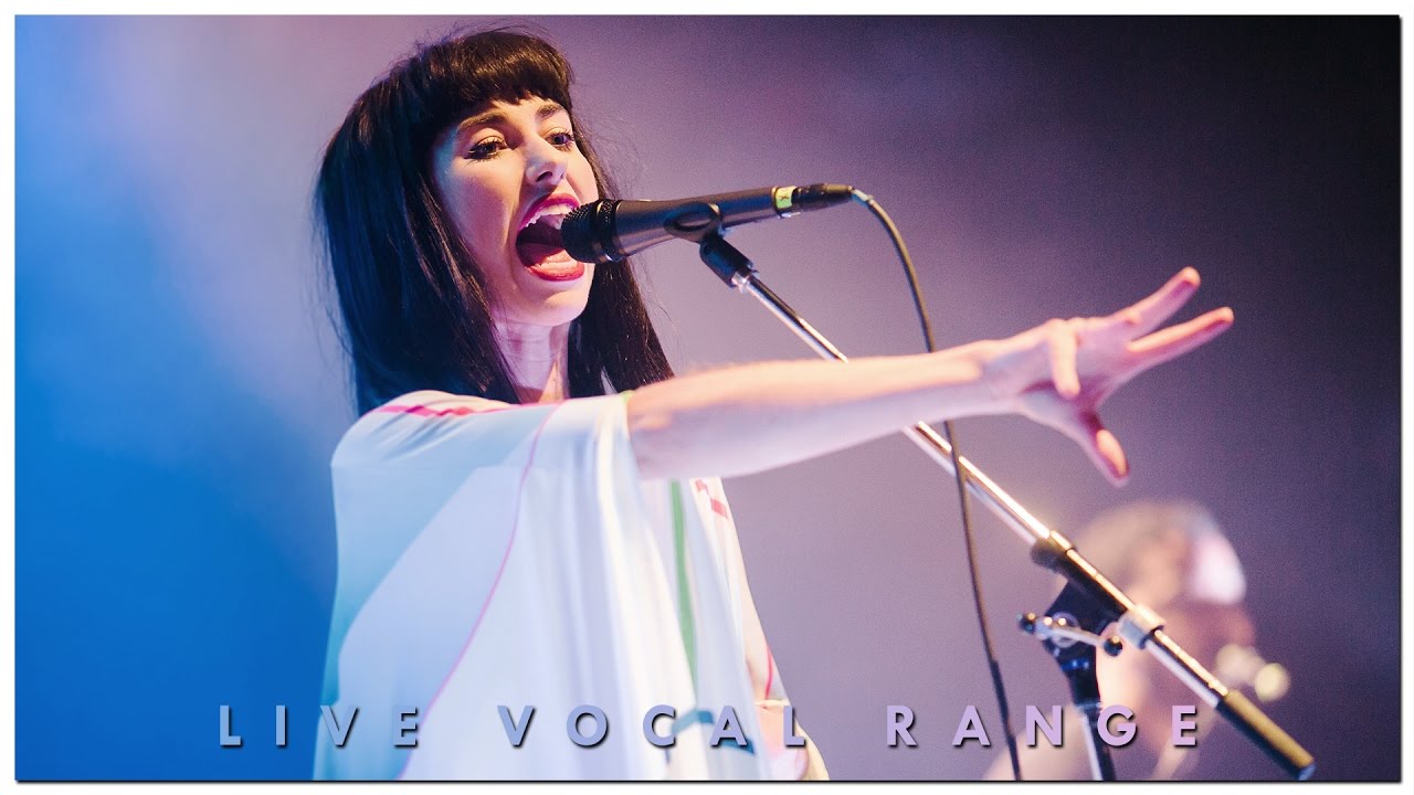 Kimbra's Live Vocal Range (C♯3 - A5 - E6)