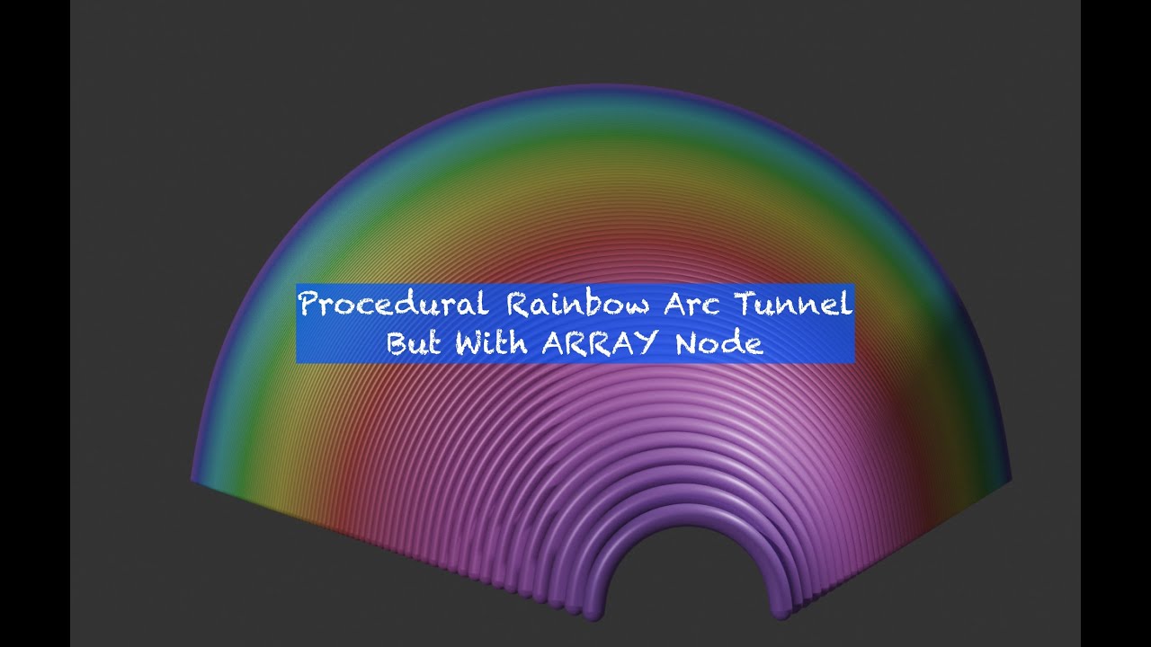 LIVENODING - Rainbow Arcs Tunnel But With Array Node