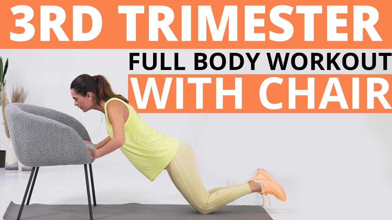 Prenatal Full Body Workout / with Chair / 3rd Trimester Safe