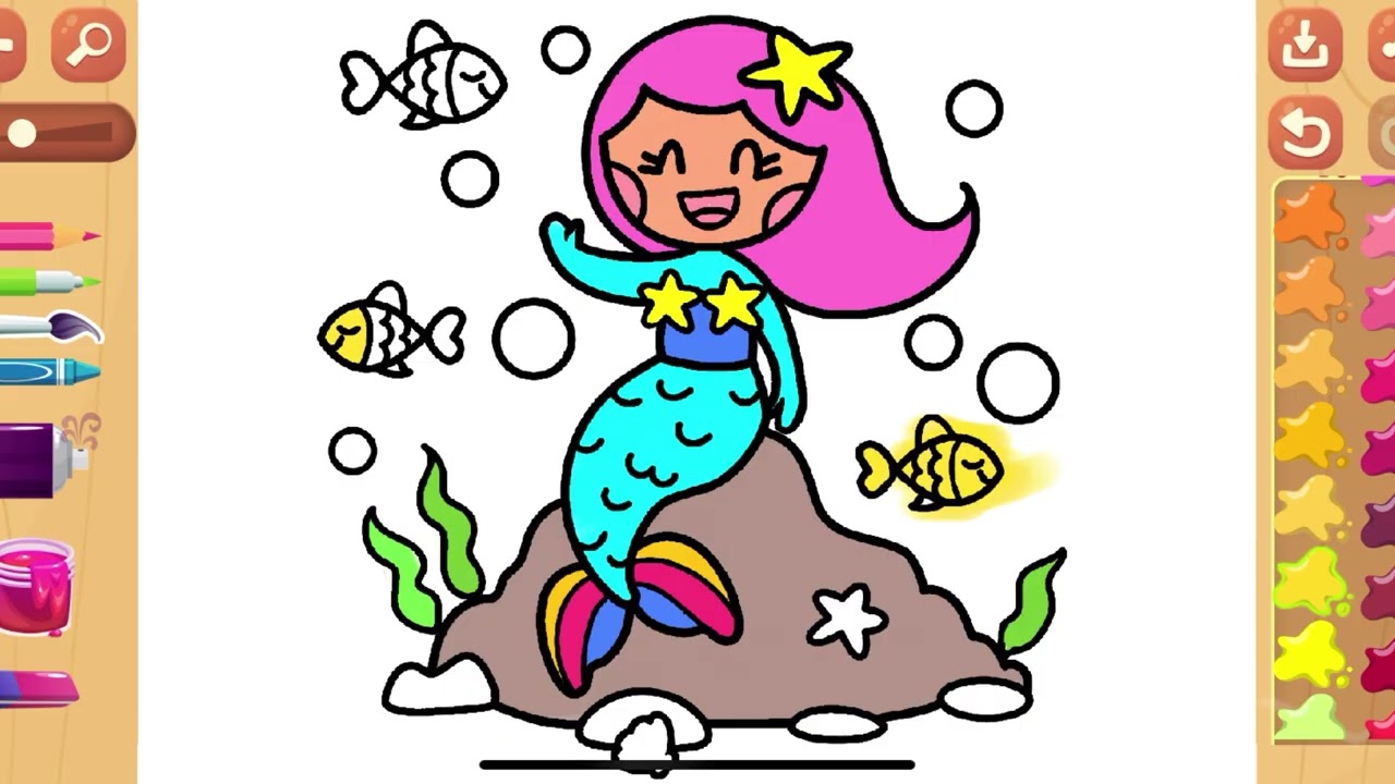 Easy coloring for kids and toddlers, painting using cellphone 👸👸👸👸👸🧜‍♀️🧜‍♀️🧜‍♀️🧜‍♀️🧜‍♀️🧚🏻‍♂️🧚🏻🧚🏻‍♀️