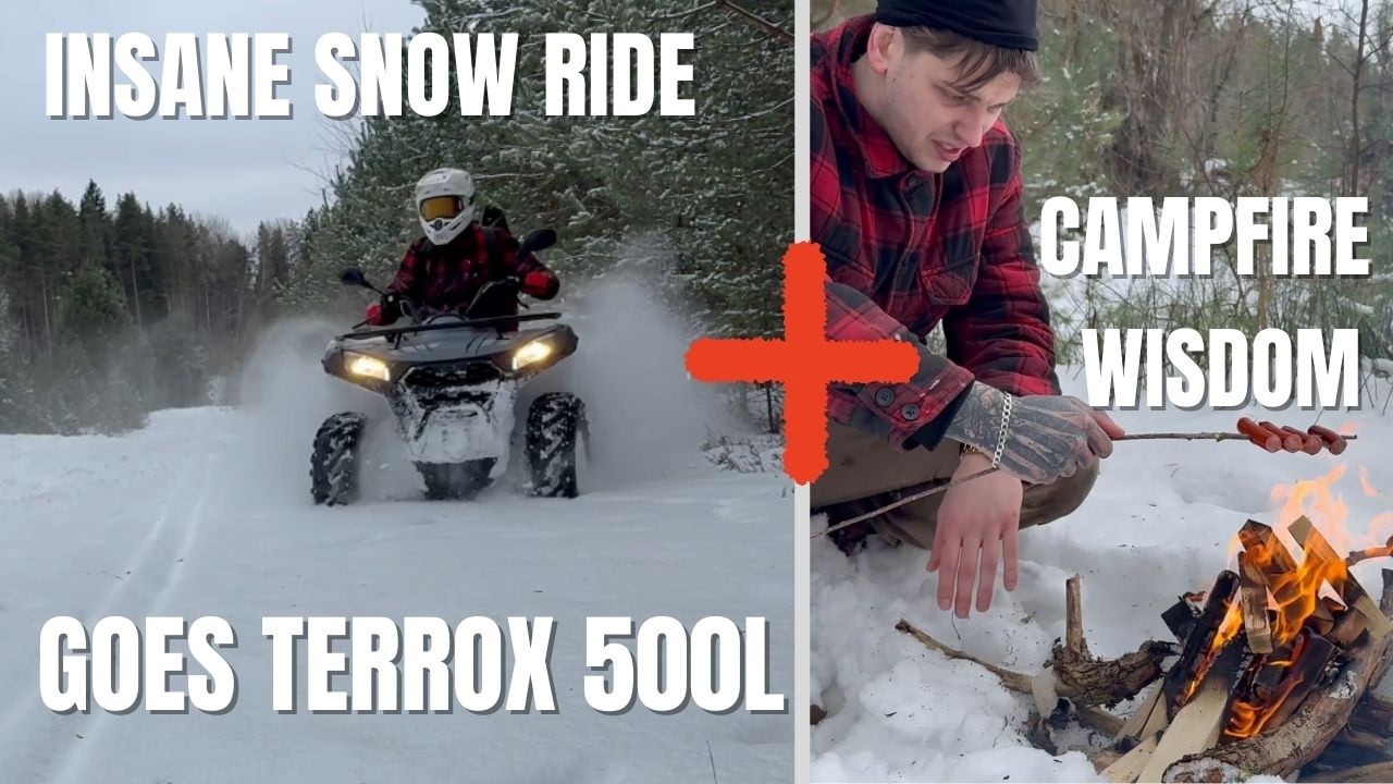 INSANE Snow Ride on Goes Terrox 500L + Campfire Wisdom
