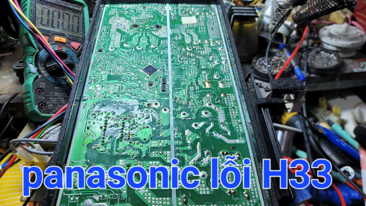 sửa bo panasonic lỗi H33. fix panasonic air conditioner error H33