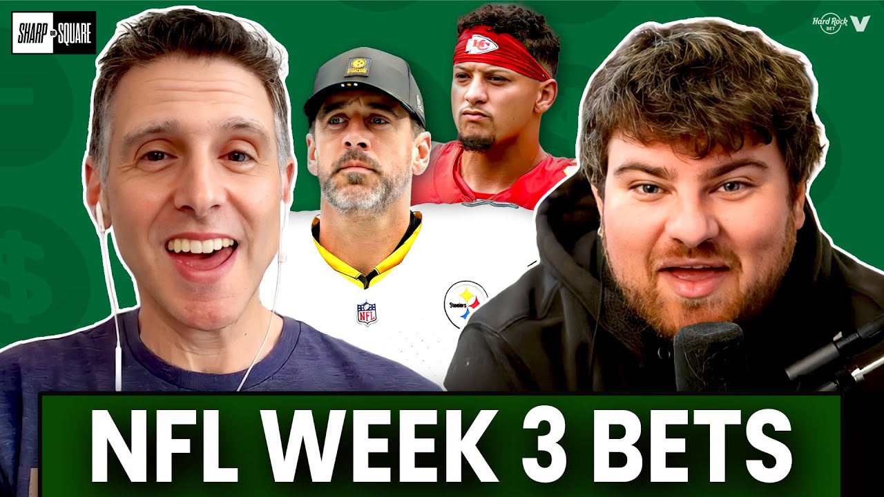 NFL Week 3 bets: Rams-Eagles, Chiefs-Giants, Cowboys-Bears, Lions-Ravens | Sharp or Square