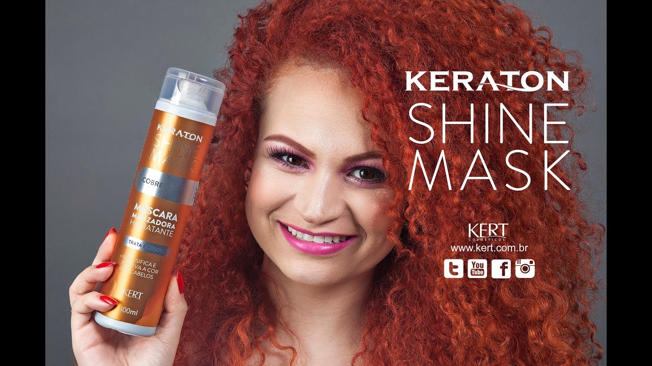 LAN&Ccedil;AMENTO -  Keraton Shine Mask - Intensifique e reavive a cor dos seus cabelos  - KERT