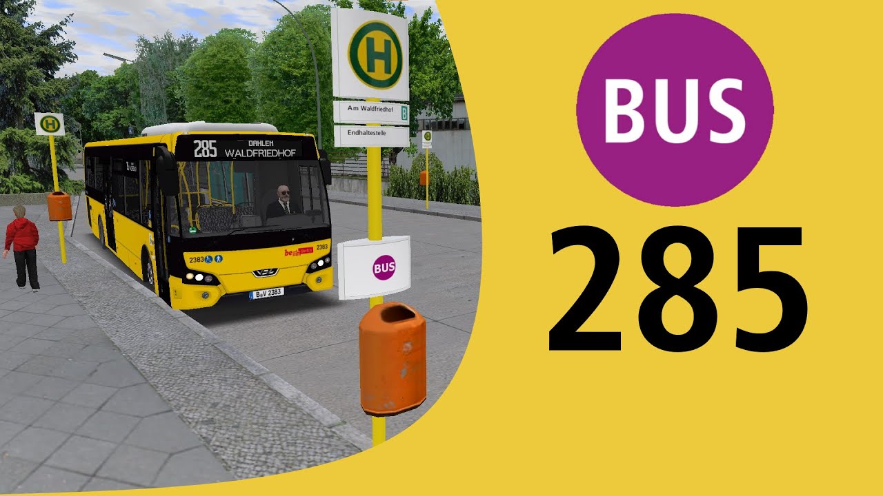 OMSI 2 - BVG Bus Linie 285 - VDL Citea - Von der Wupperstraße zum Waldfriedhof