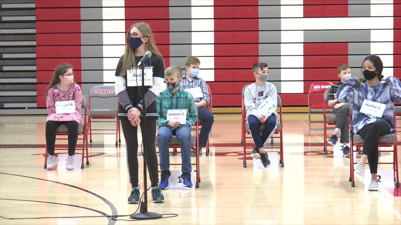 KCSD 2021 SPELLING BEE
