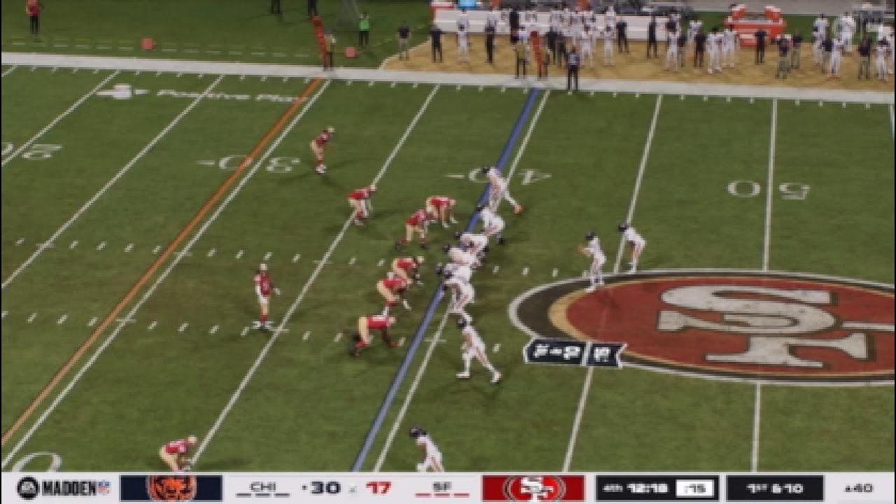 Bears vs 49ers madden 26 wildcard my game part 2