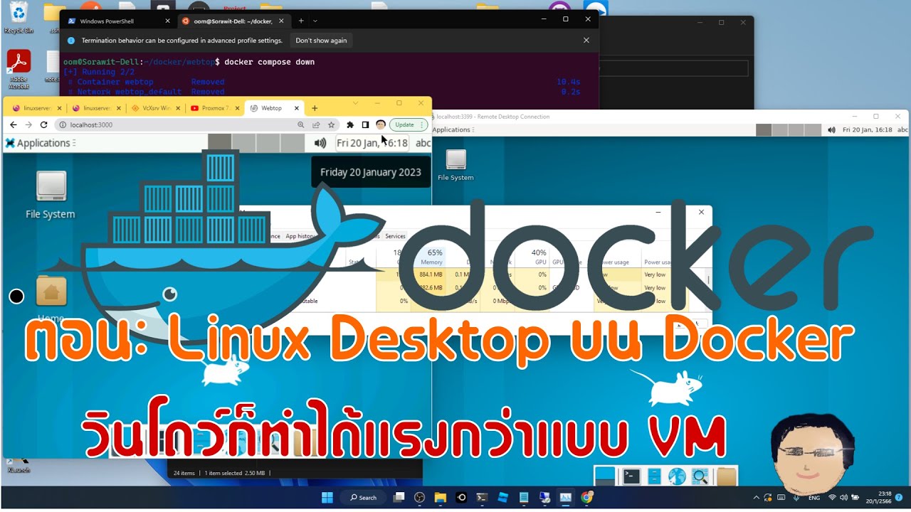 Linux Desktop บน Docker