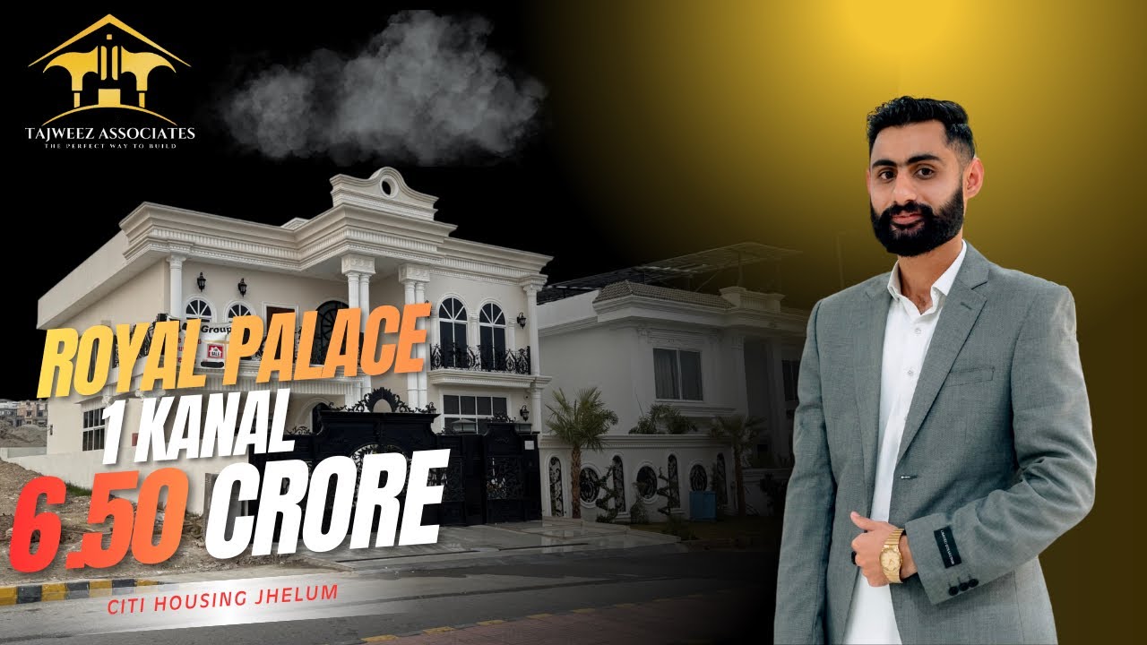 🏰 1 Kanal Royal Palace for Sale Main Boulevard Citi Housing Jhelum +923078136380