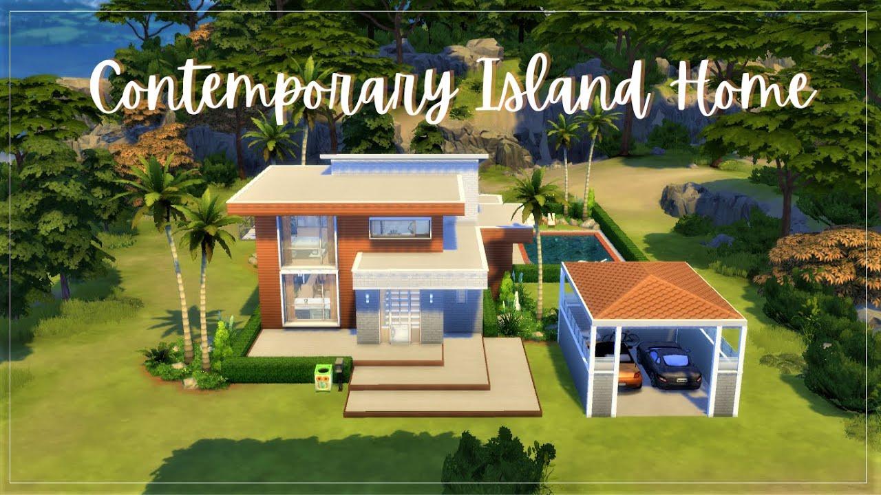 Contemporary Island Home - Sims 4 Speed Build COLLAB (lesierras)