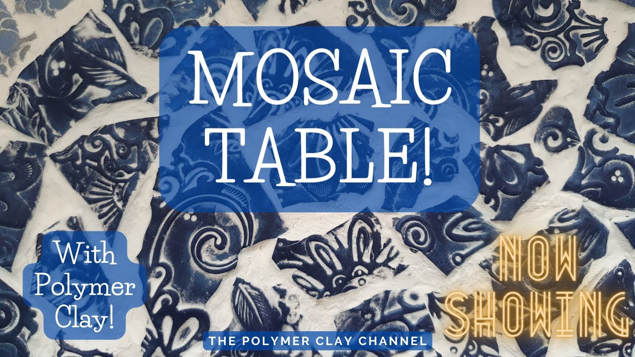 HOW TO: Make a MOSAIC TABLE with POLYMER CLAY!! The great challenge!