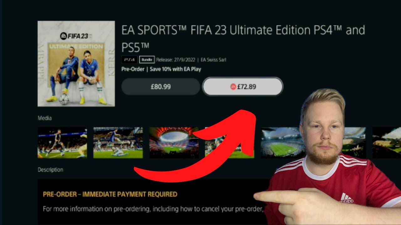 HOW TO PRE ORDER FIFA 23 FOR &pound;72.89