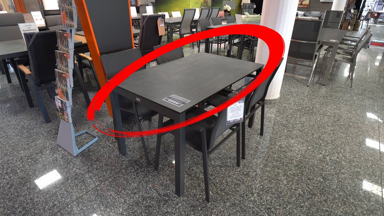 Gartenmöbel 2023 Stern Silverstar Design Ausziehtisch 6-8 Personen