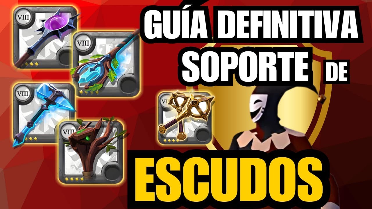 🛡️ Guía Definitiva de Soportes de Escudos 2026 | PvP Grupal Meta | Albion Online