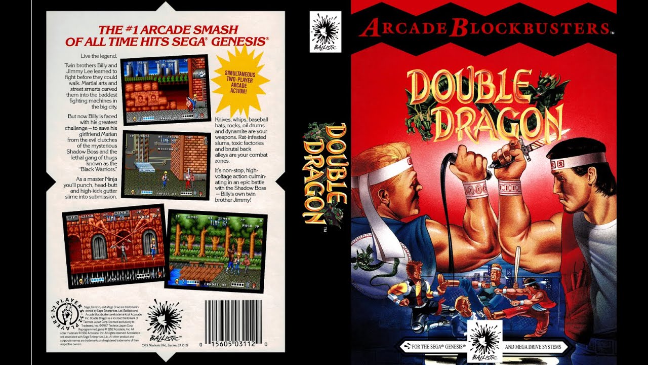 Double Dragon CD - Sega Genesis Mega Drive Download MSU-MD+