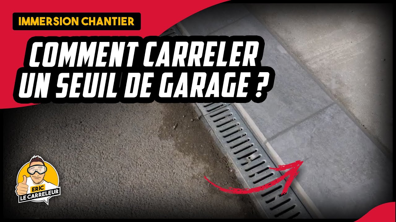 Comment carreler un seuil de garage en carrelage DALLE CERAME 2CMS - TIME LAPSE