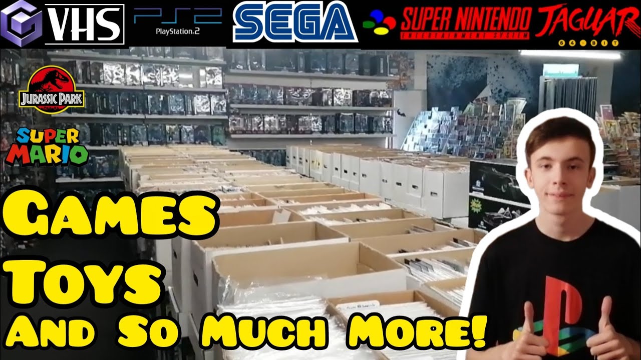 Retro Games, Toys And SO MUCH MORE! Insane Shop Nerd Base #nintendo #retrogaming #toys #haul #retro 