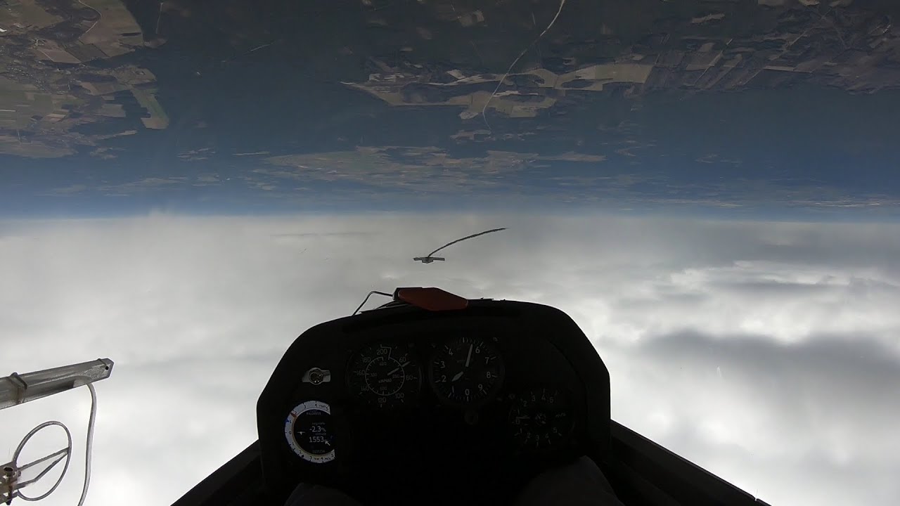 Looping with a glider (SZD-48-3)