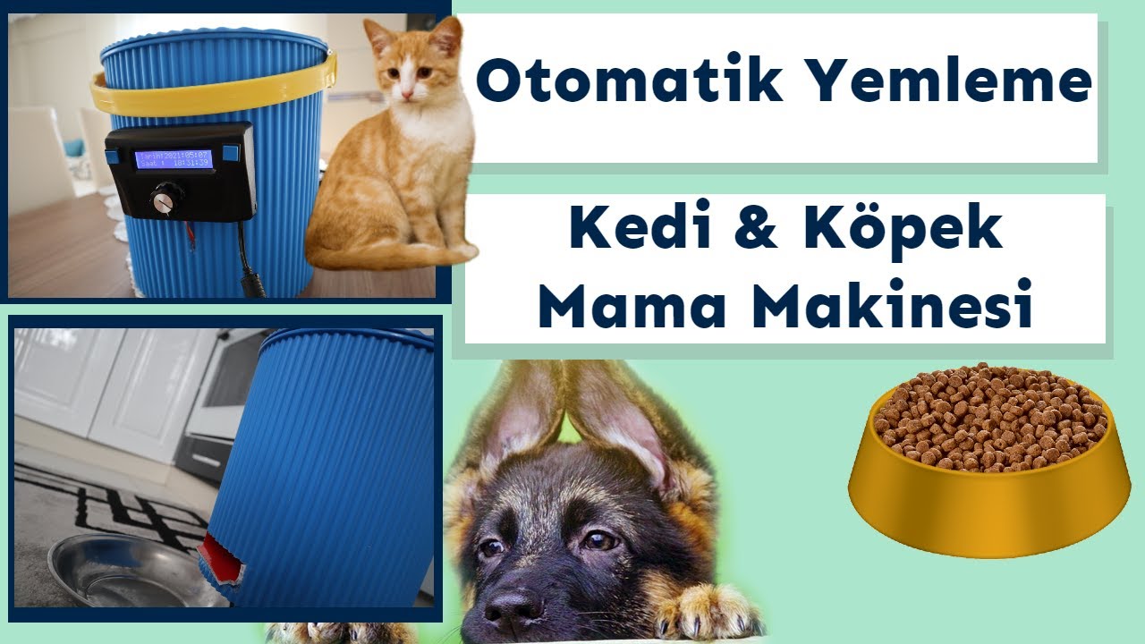 Kedi Köpek Otomatik Yemleme Makinesi