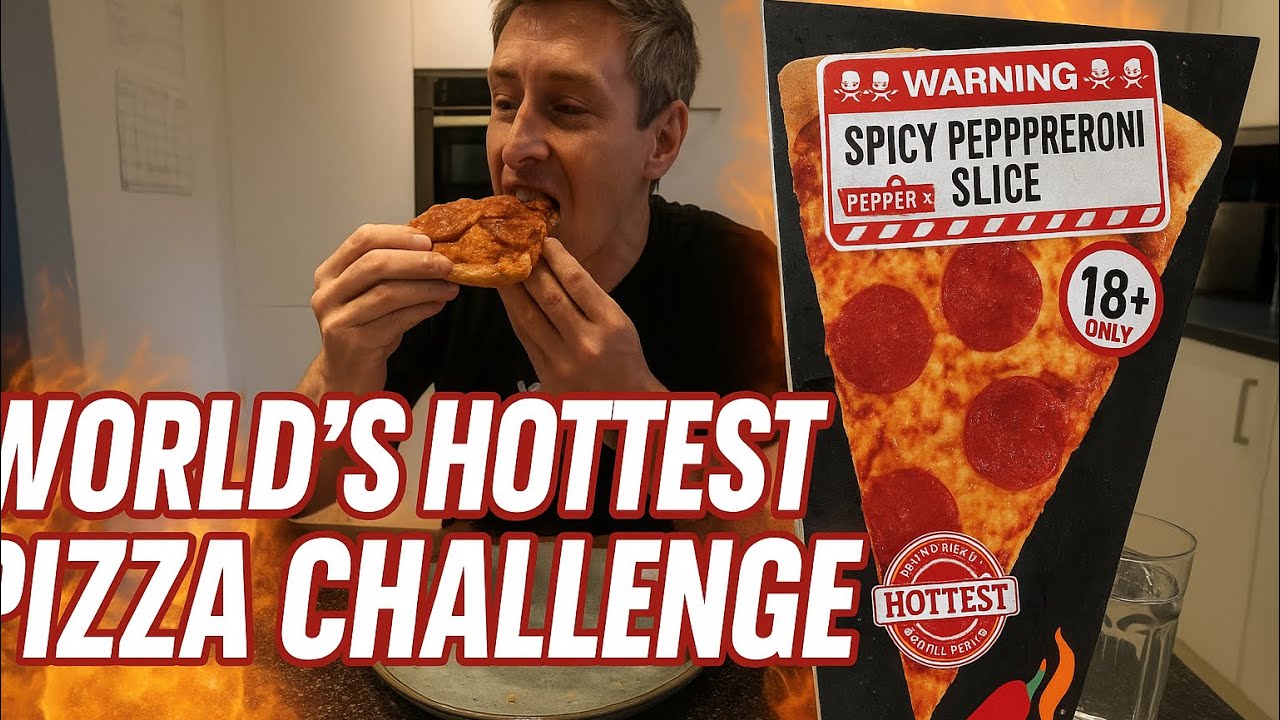 Worlds Hottest Pizza Slice Challenge! Iceland Pepper X