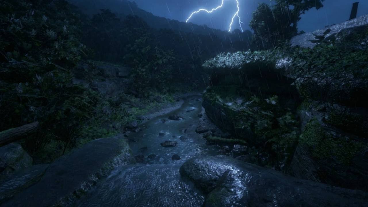 Rain Sound in Forest ⛈️ Heavy Rain And Thunder in Forest for Deep Sleep, Relaxation & Stress Relief