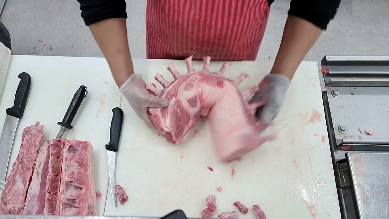 How to make pork crown roast part 2(French style)#Thebutcherslinetv#pork#crown#french