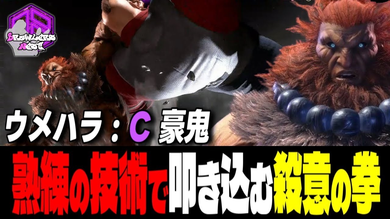 【ウメハラ】熟練の技術で叩き込む殺意の剛拳 ｜ウメハラ (豪鬼) vs ザンギエフ , エド , マリーザ 【 スト6 / SF6】