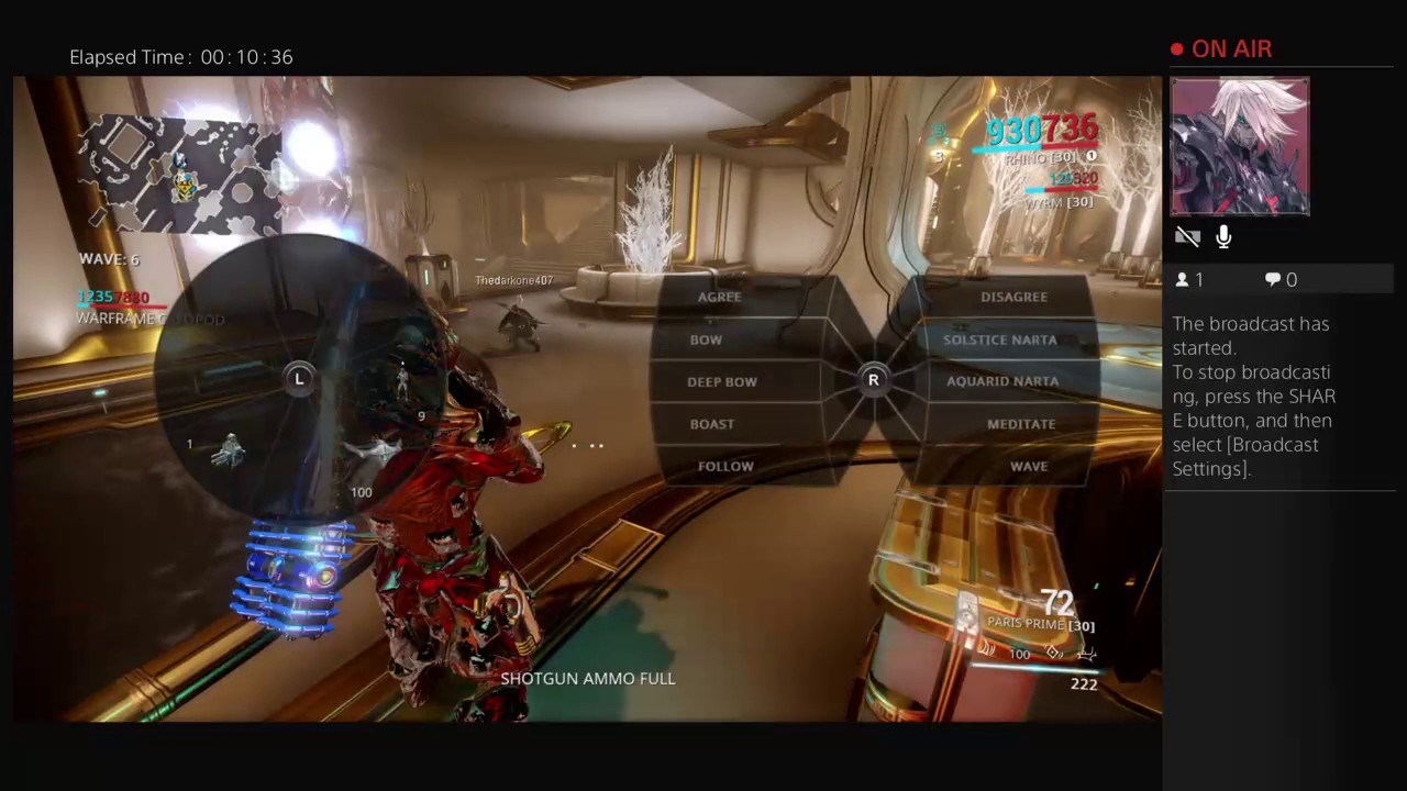 Warframe on ps4 # birthday stream