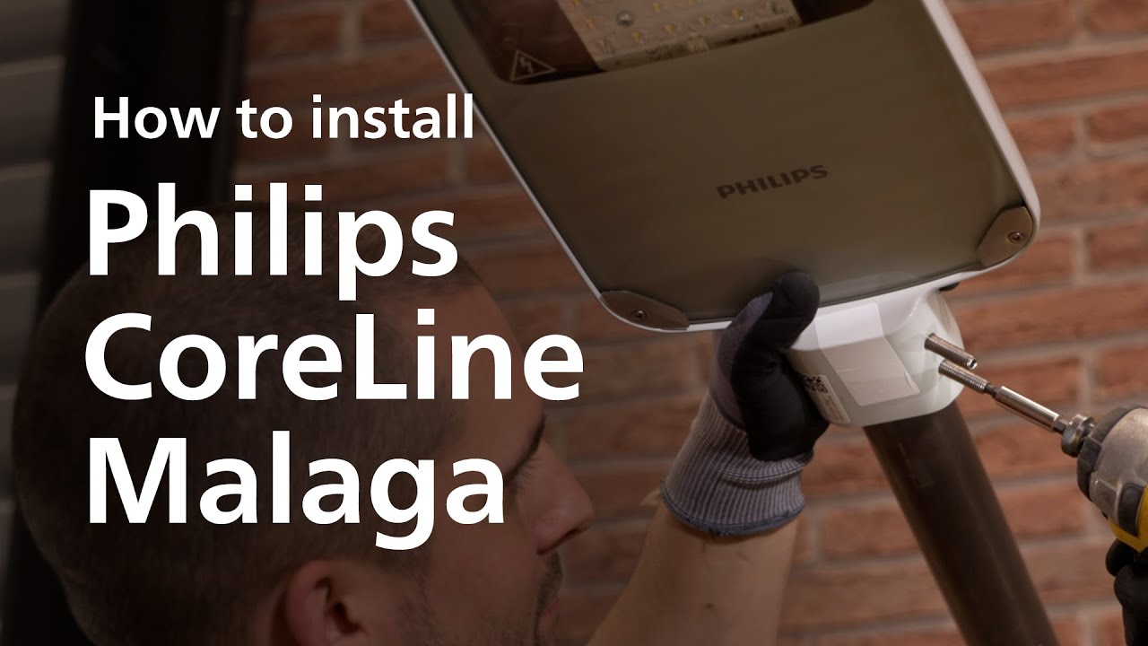 How to install Philips CoreLine Malaga LED street lights