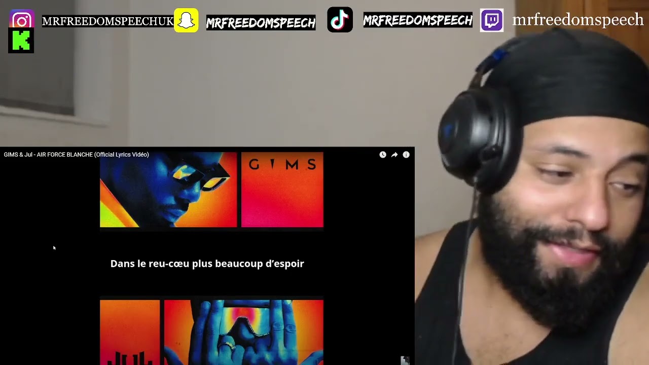 🇫🇷 GIMS & Jul - AIR FORCE BLANCHE (Official Lyrics Vidéo) *UK🇬🇧REACTION*